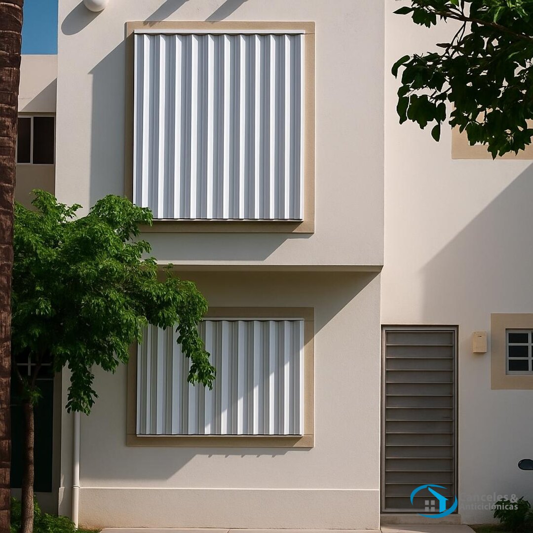Diseñar una fachada ordenada: cómo integrar cortinas antihuracanes desde la planeación